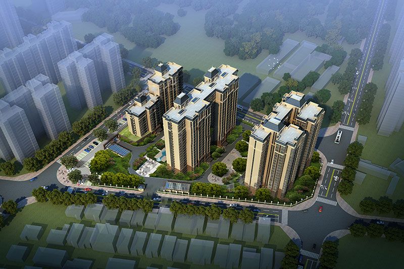 岳阳楼区东风湖景苑效果图