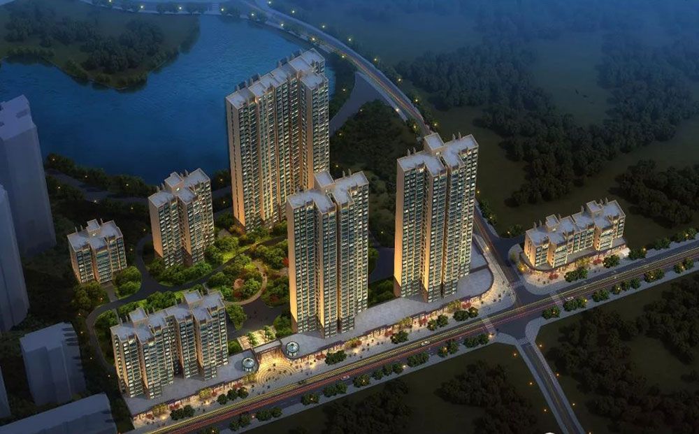 湘阴县华科江南水岸实景图