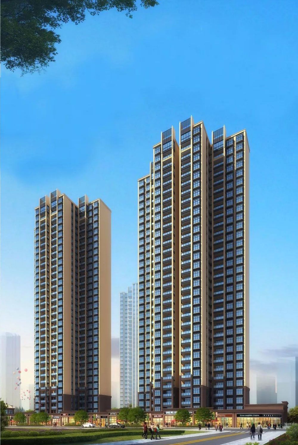 湘阴县华科江南水岸效果图