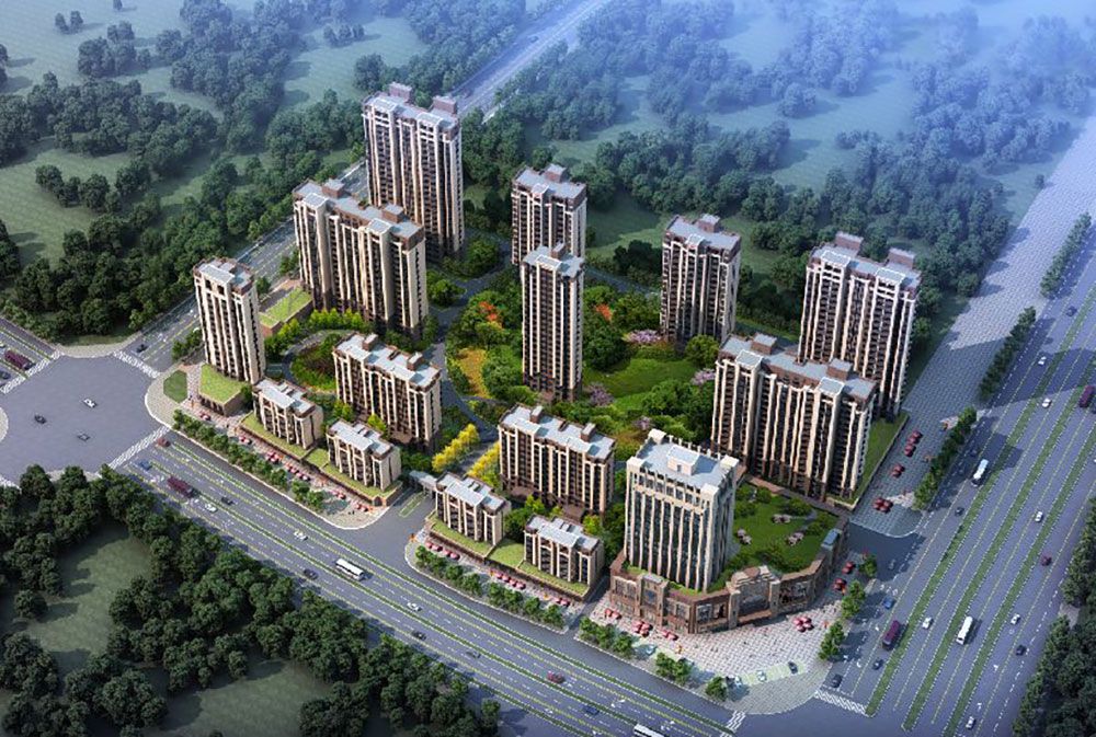 湘阴县金龙花苑实景图