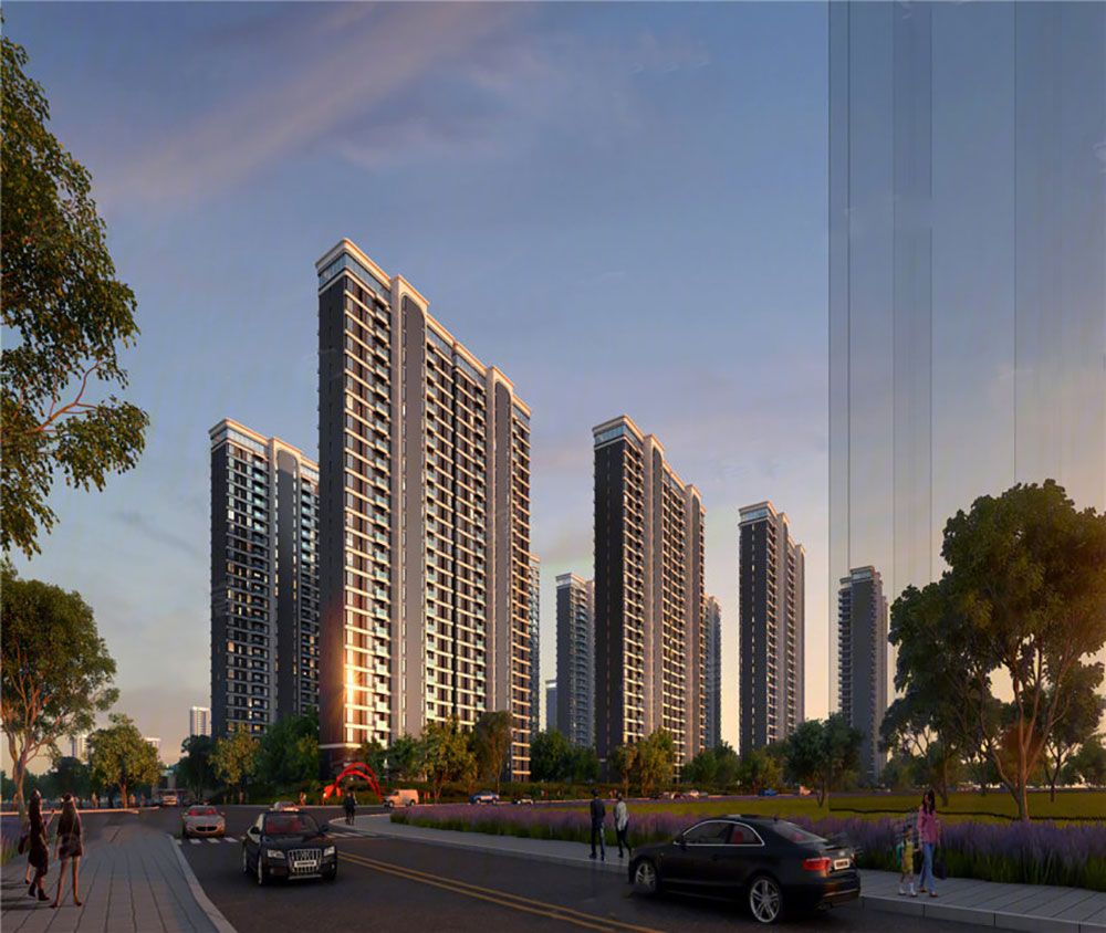 平江县颐华城智雅蓝庭实景图