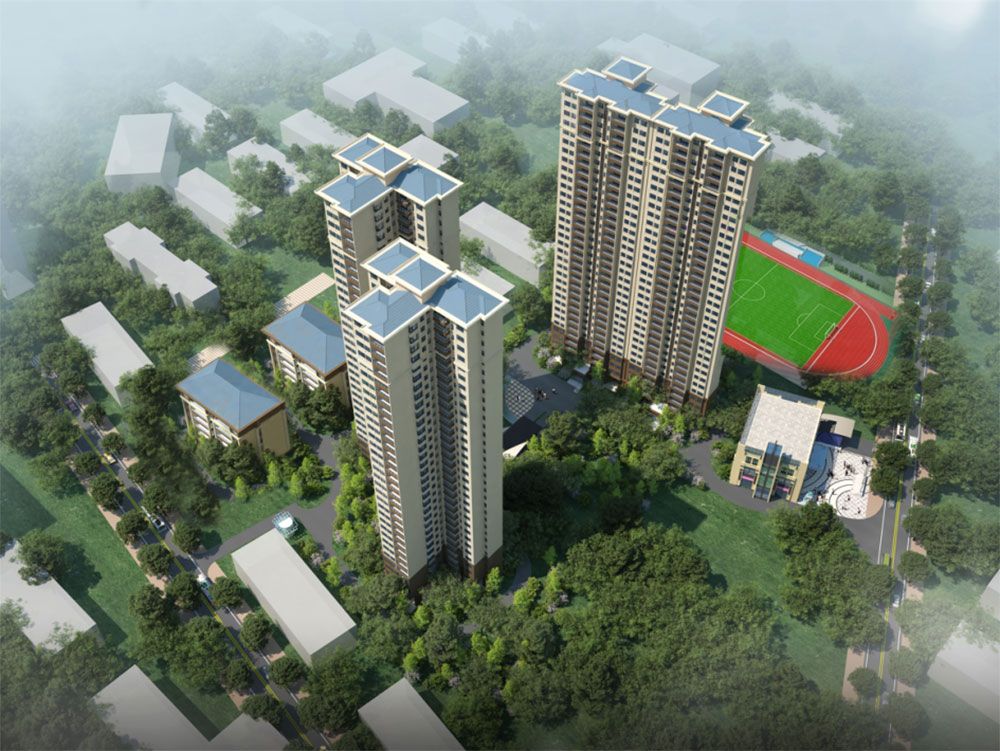 汨罗市新世源汨江城实景图