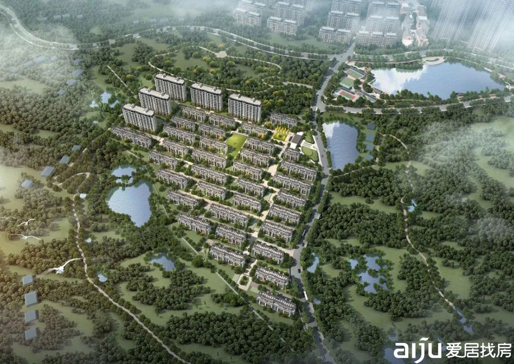 湘阴县洋沙小镇君澜湾实景图