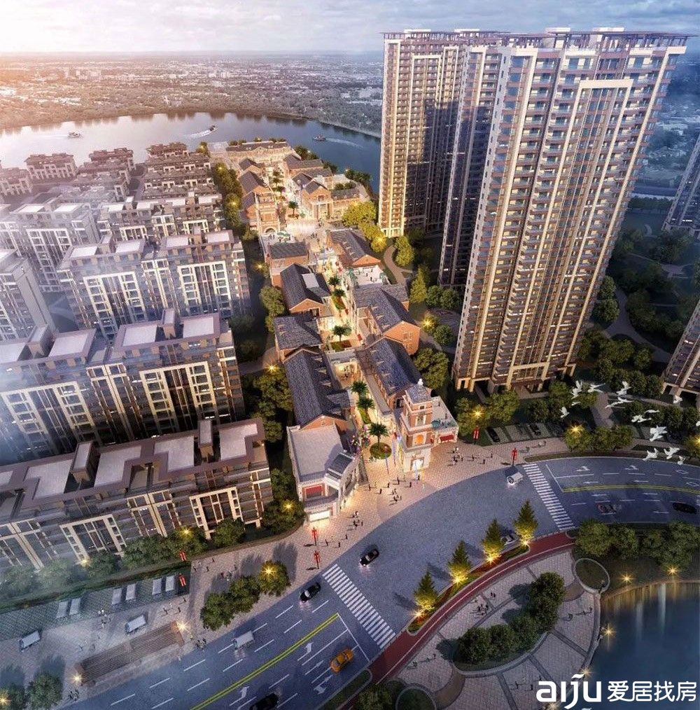 湘阴县洋沙小镇君澜湾效果图