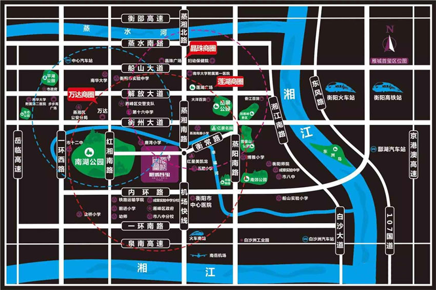 雁峰区雁城首玺区位图