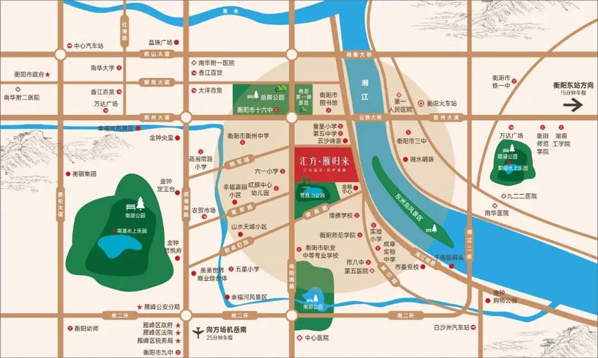 雁峰区汇方雁归来区位图