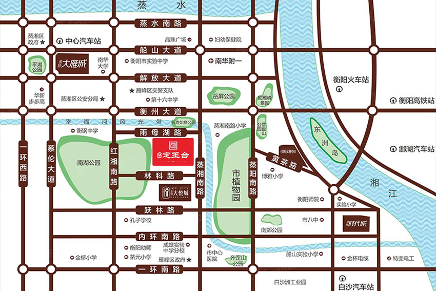 雁峰区金钟定王台区位图