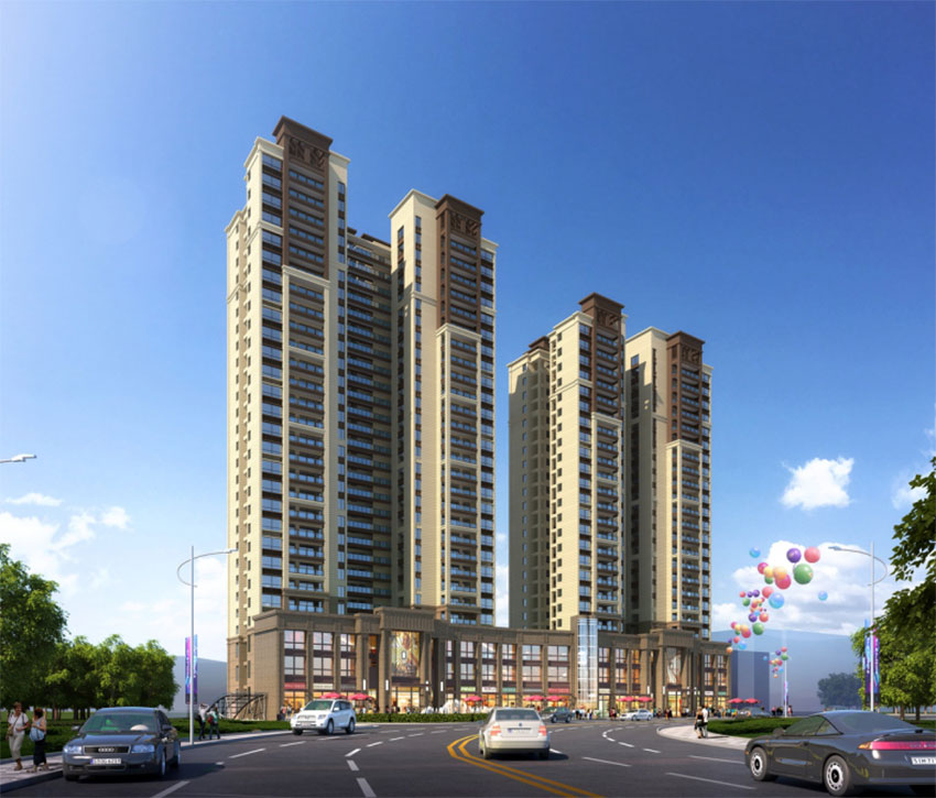 雁峰区湘江学府效果图