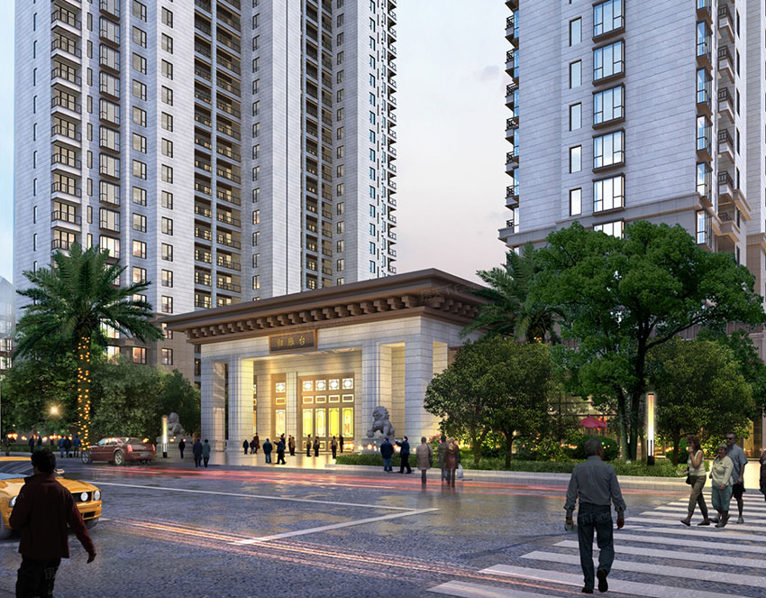 雁峰区东投归雁台效果图