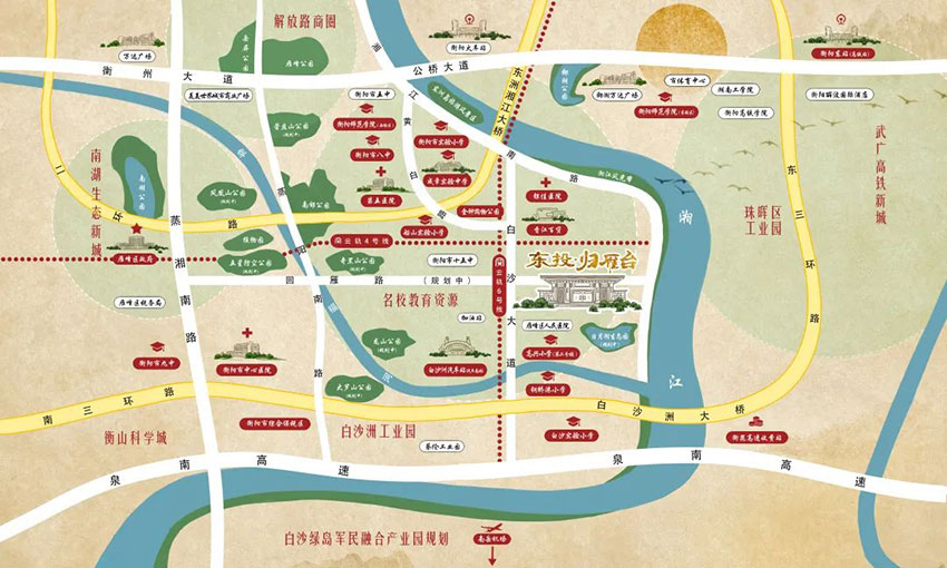 雁峰区东投归雁台区位图