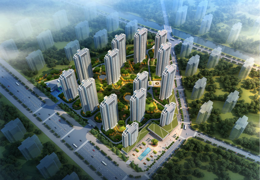 雁峰区华远万江时代之光实景图