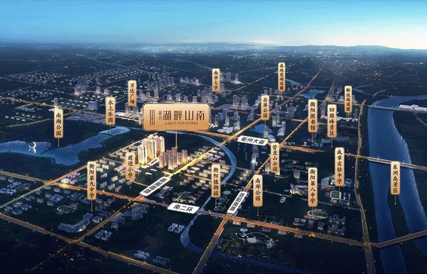 雁峰区翼鸿湖畔山南效果图