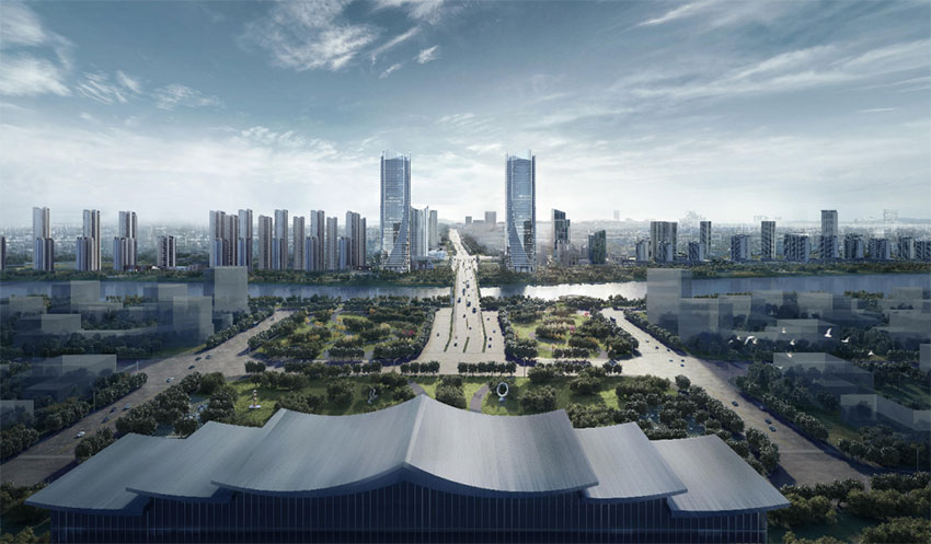 珠晖区绿地衡阳城际空间站配套图