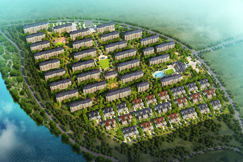 石鼓区耀江西湖湾实景图