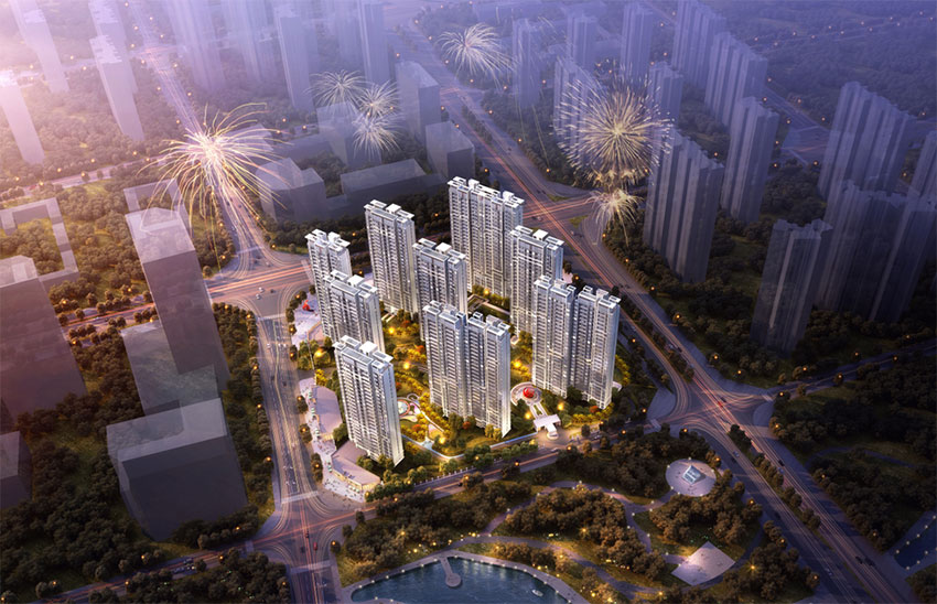 石鼓区华侨城欢乐里实景图