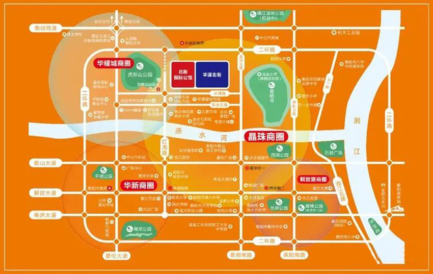 石鼓区北街国际公馆区位图