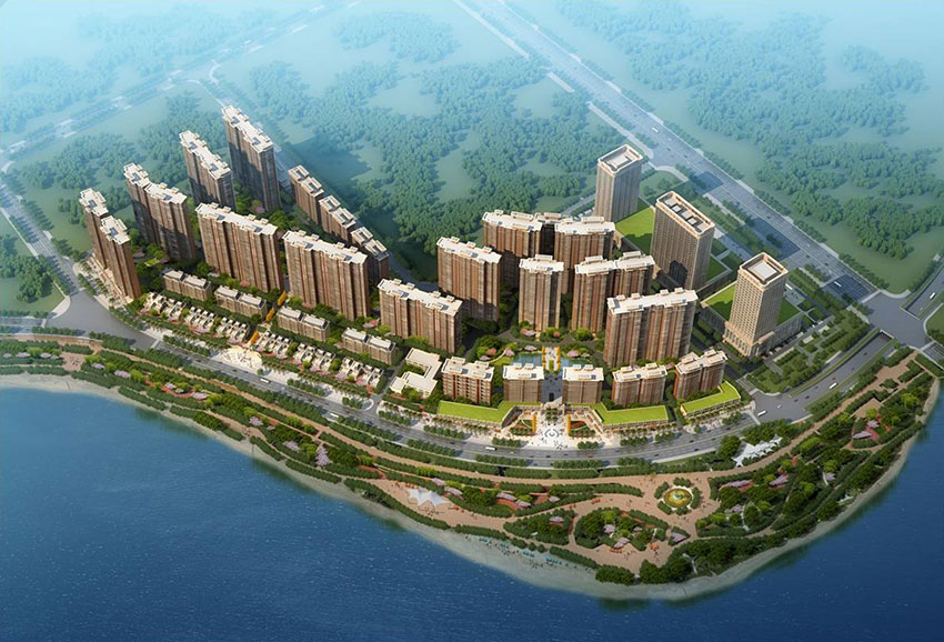 蒸湘区国贸前海湾实景图