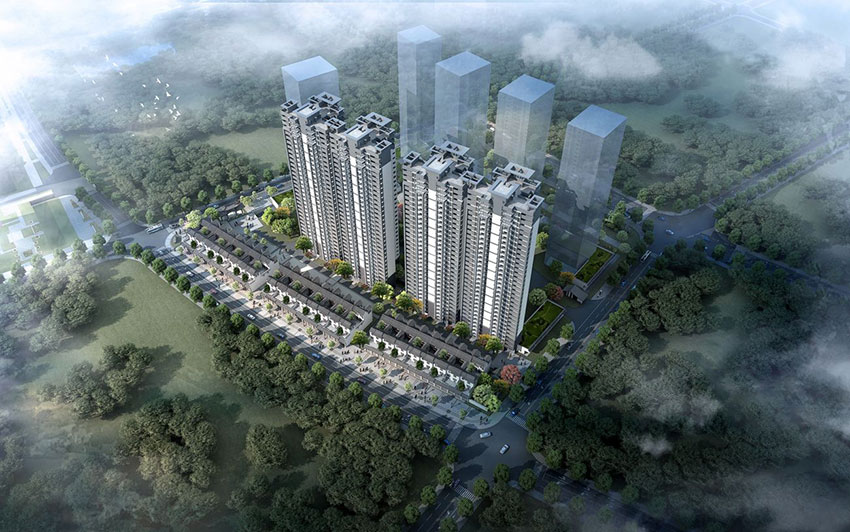 蒸湘区珠江和院实景图