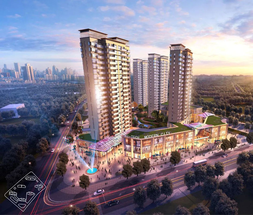 蒸湘区高新现代城实景图