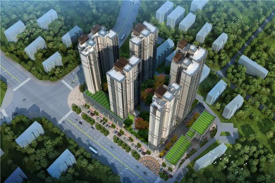 蒸湘区红湘大第实景图