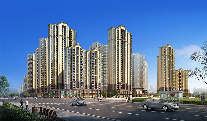 蒸湘区天酬九里晴川实景图