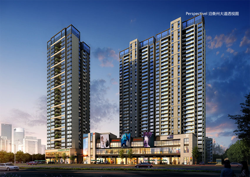 蒸湘区光辉一品实景图