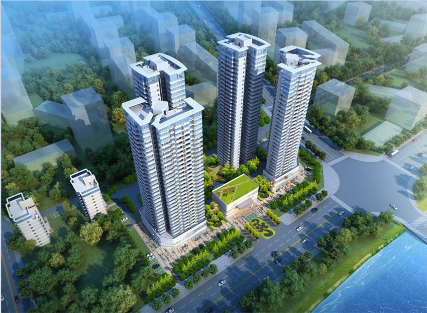 蒸湘区凯珑江景实景图