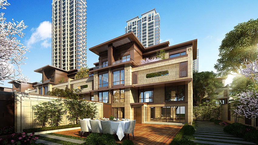 蒸湘区金钟美墅湾实景图