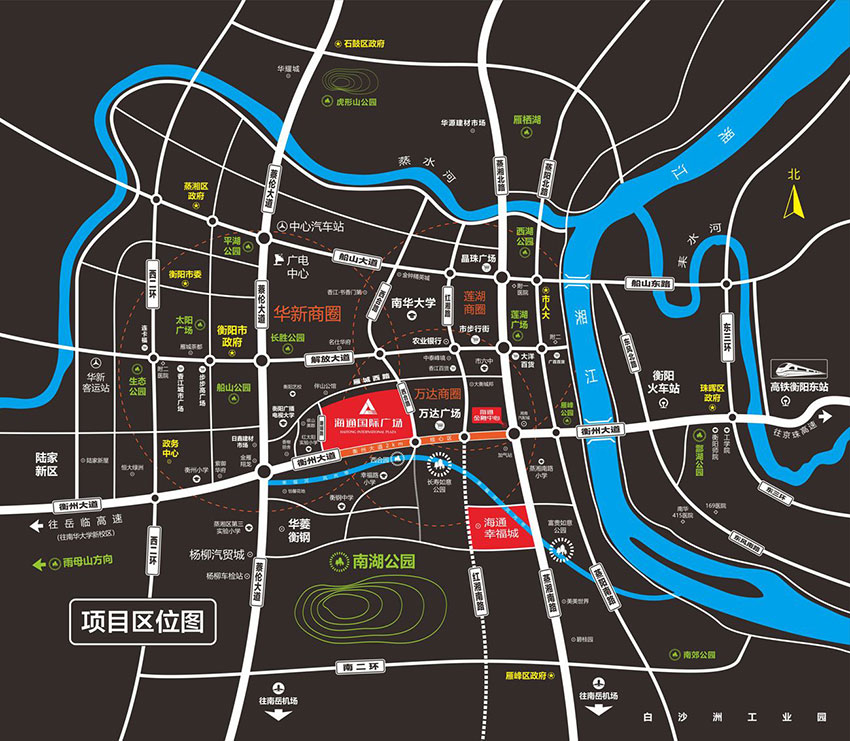 蒸湘区海通衡州府区位图