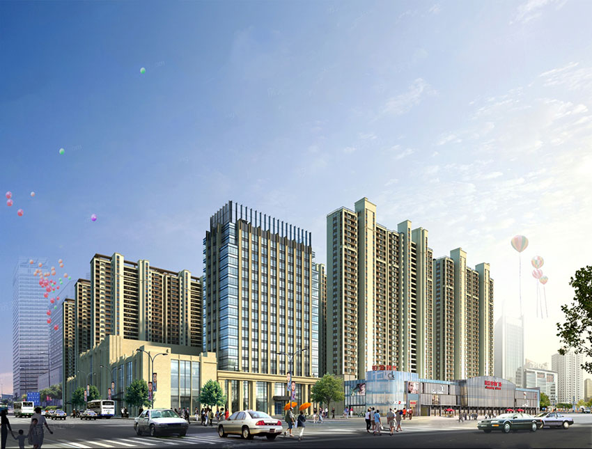 蒸湘区铂金时代实景图