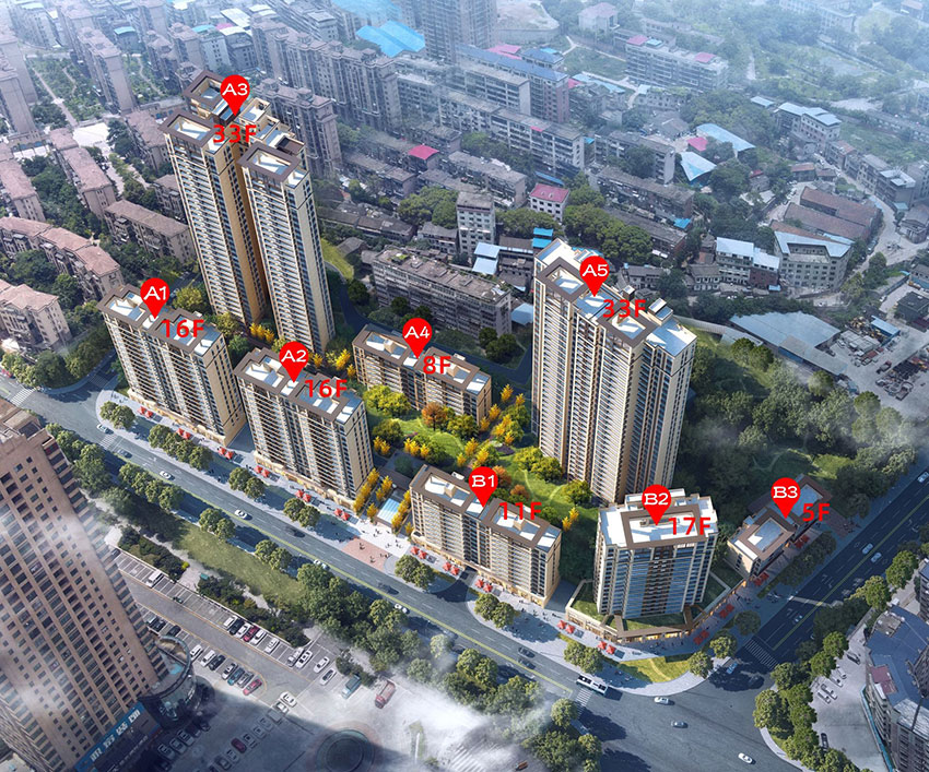 蒸湘区西合大成府实景图