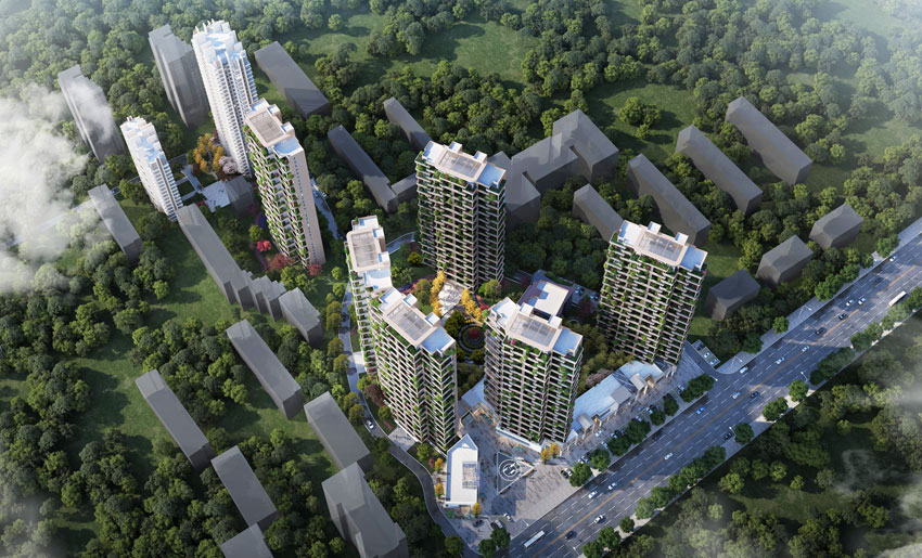 常德市白马湖壹号效果图