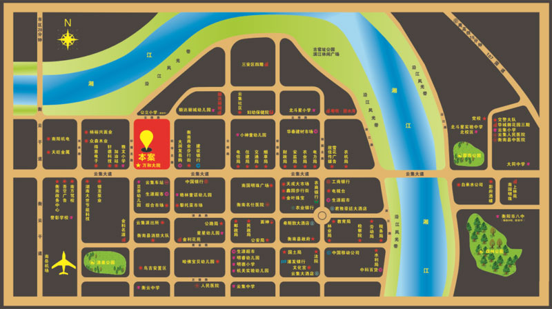 衡南县万和大院区位图