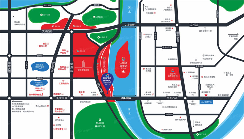 衡东县铜锣湾繁华里区位图