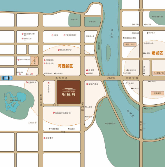 衡东县明德府区位图