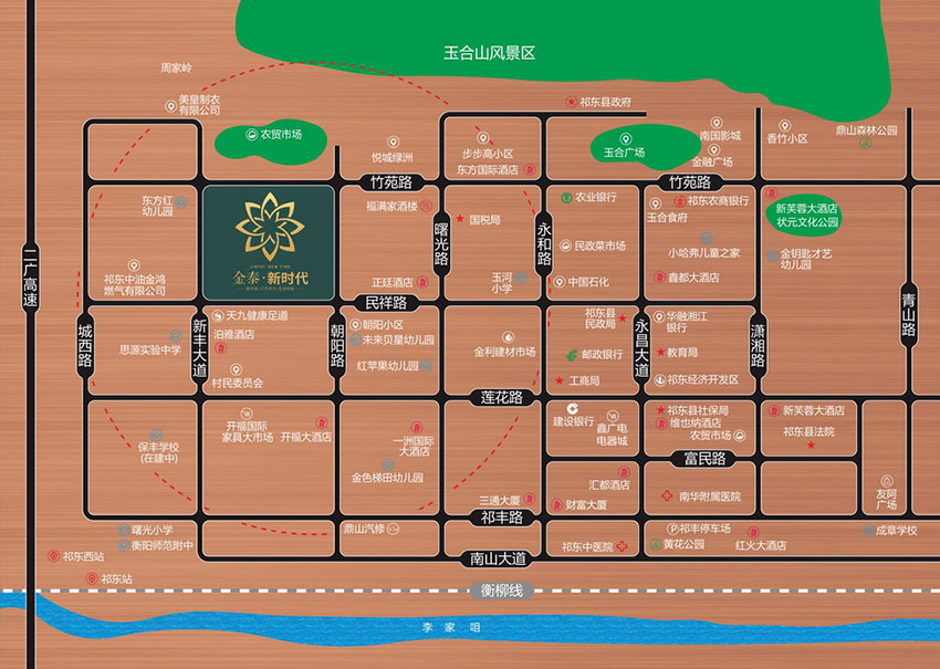 祁东县金泰新时代区位图