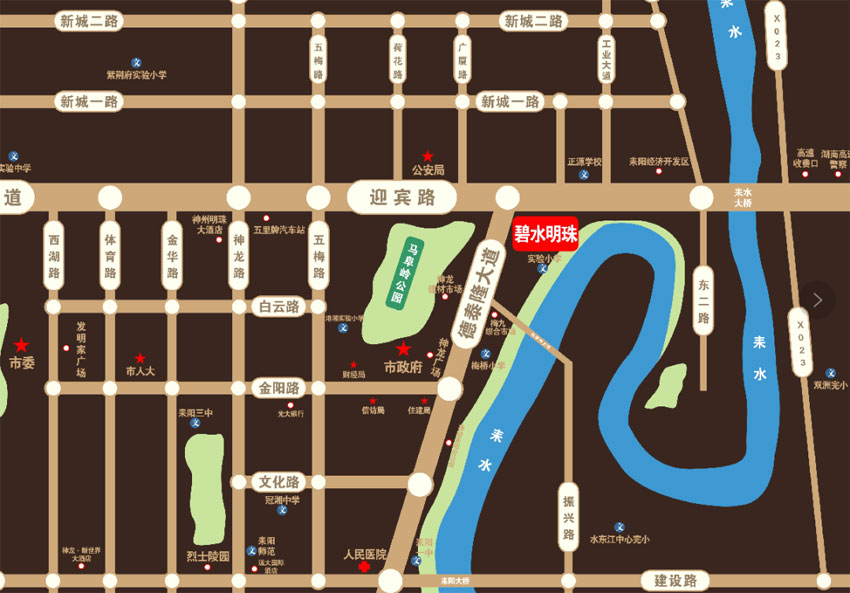 耒阳市碧水明珠区位图