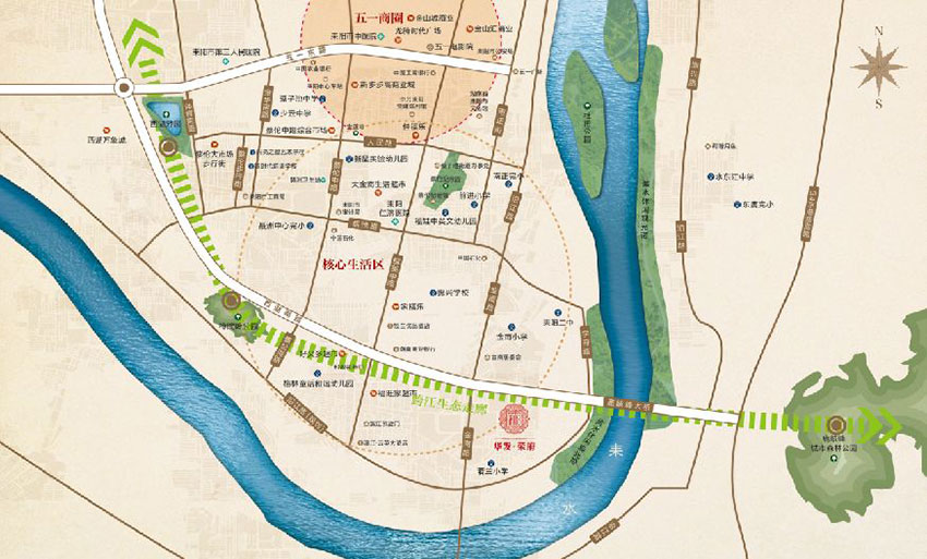 耒阳市华发荣府区位图