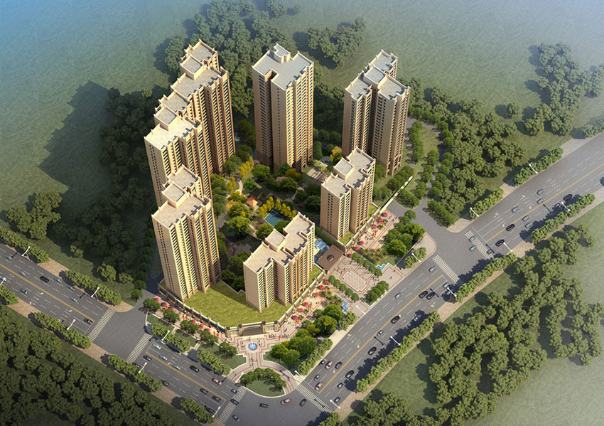 耒阳市滨江首府实景图