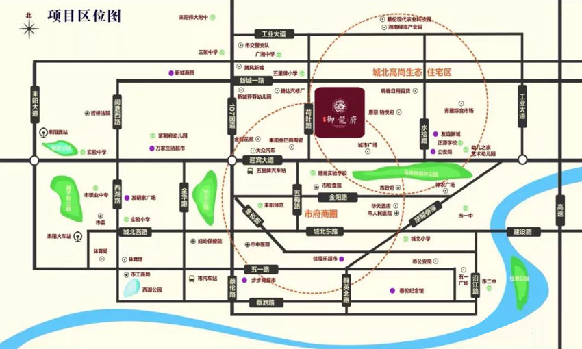 耒阳市会铭御龙府区位图