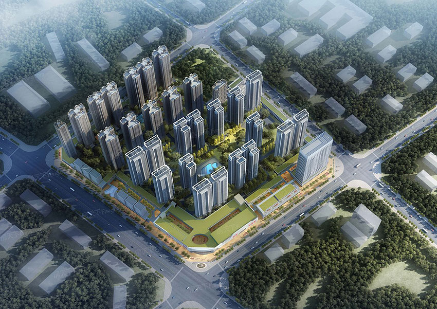 耒阳市合兴中心城实景图