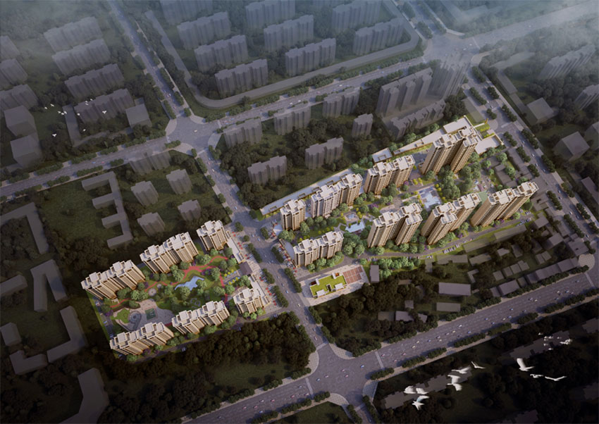 耒阳市大汉龙城实景图