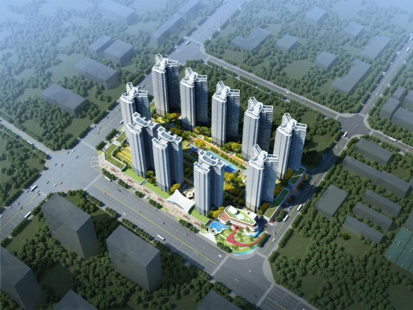 耒阳市印象顺湖实景图