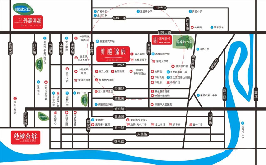 耒阳市外滩锦宸区位图