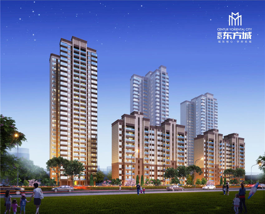 常宁市世纪东方城实景图