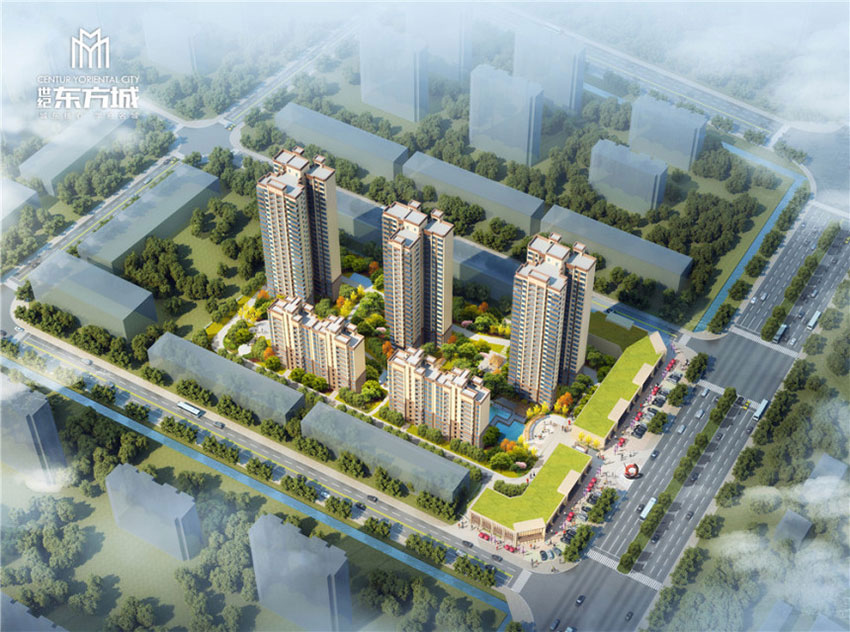 常宁市世纪东方城效果图