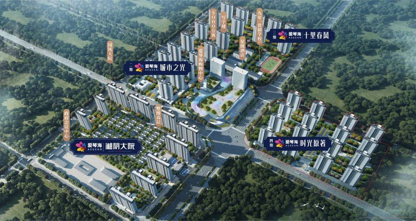 湘阴县湘阴大院效果图