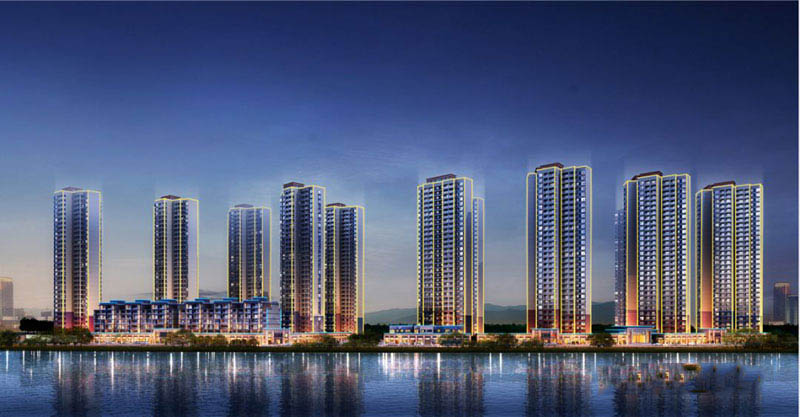 资兴市东江首府实景图