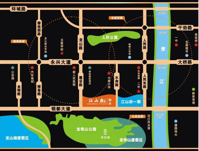 永兴县江山府二期翰林区位图