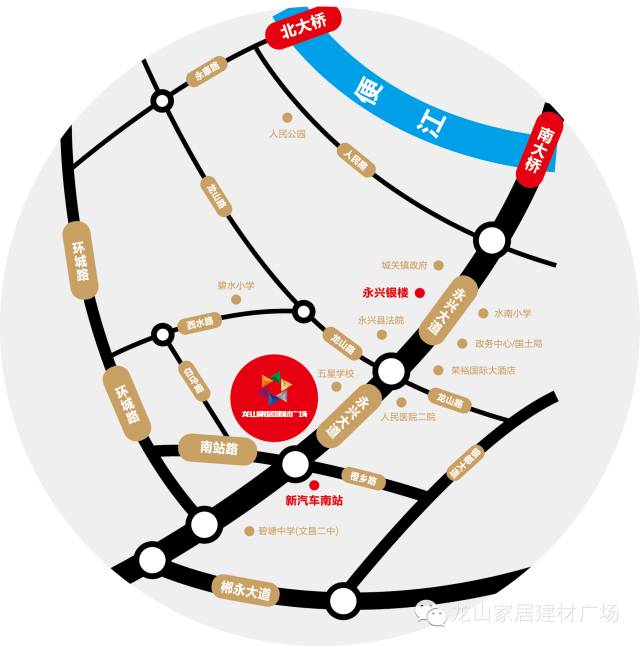 永兴县龙山家居建材广场区位图